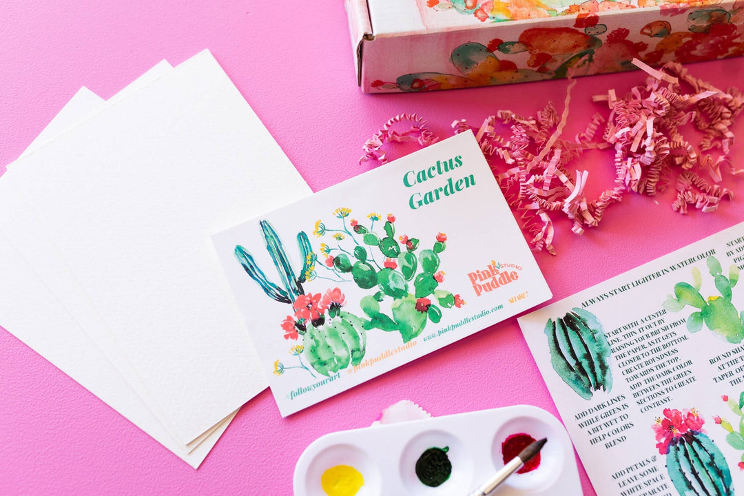 Cactus Garden Watercolor Kit