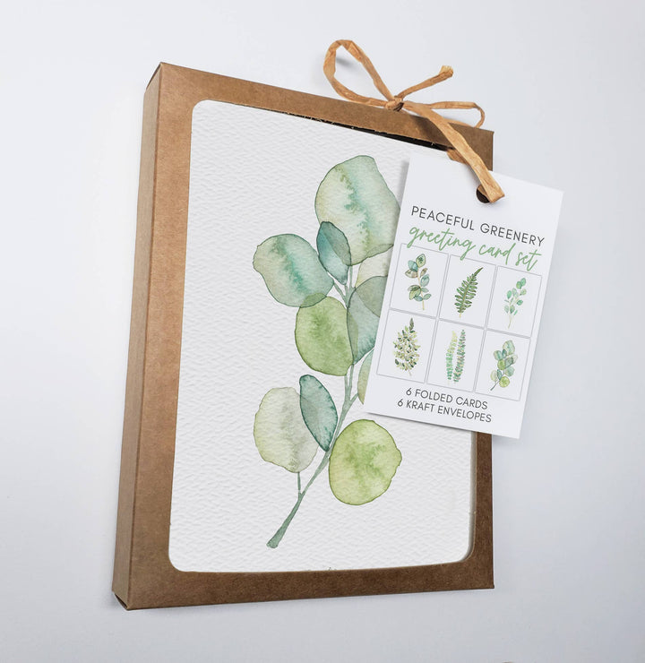 Peaceful Greenery Greeting Card Set