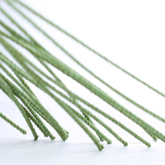 Factory Direct Craft - Green Cloth Covered Stem Floral Wire - Select Size