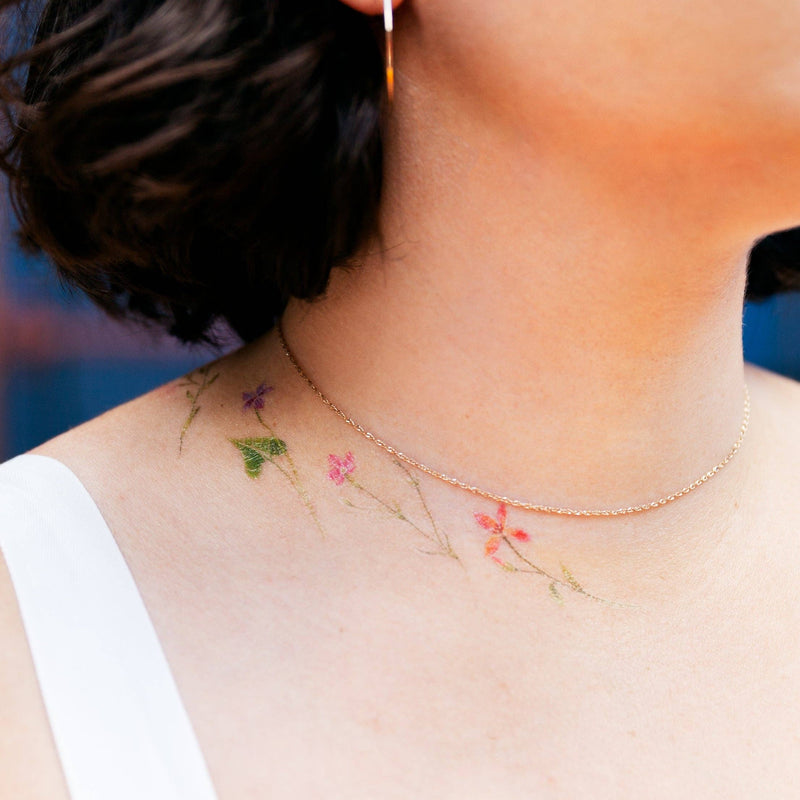 Petite Florals Tattoo Sheets