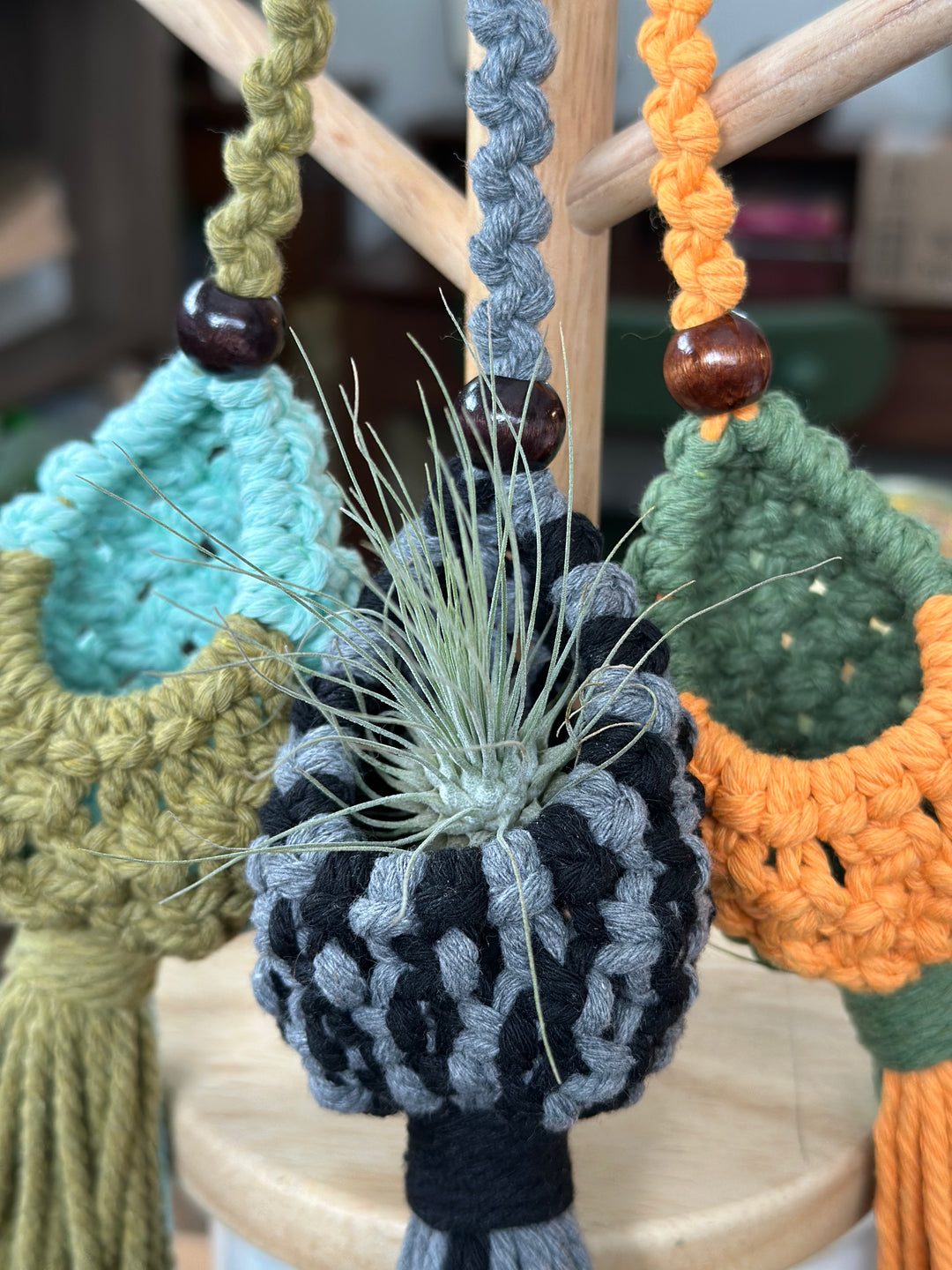 Macrame Air Planter Holder