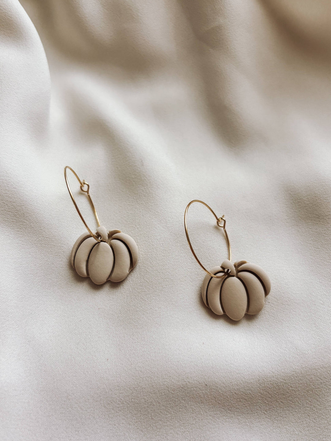 Pumpkin Hoop Earrings