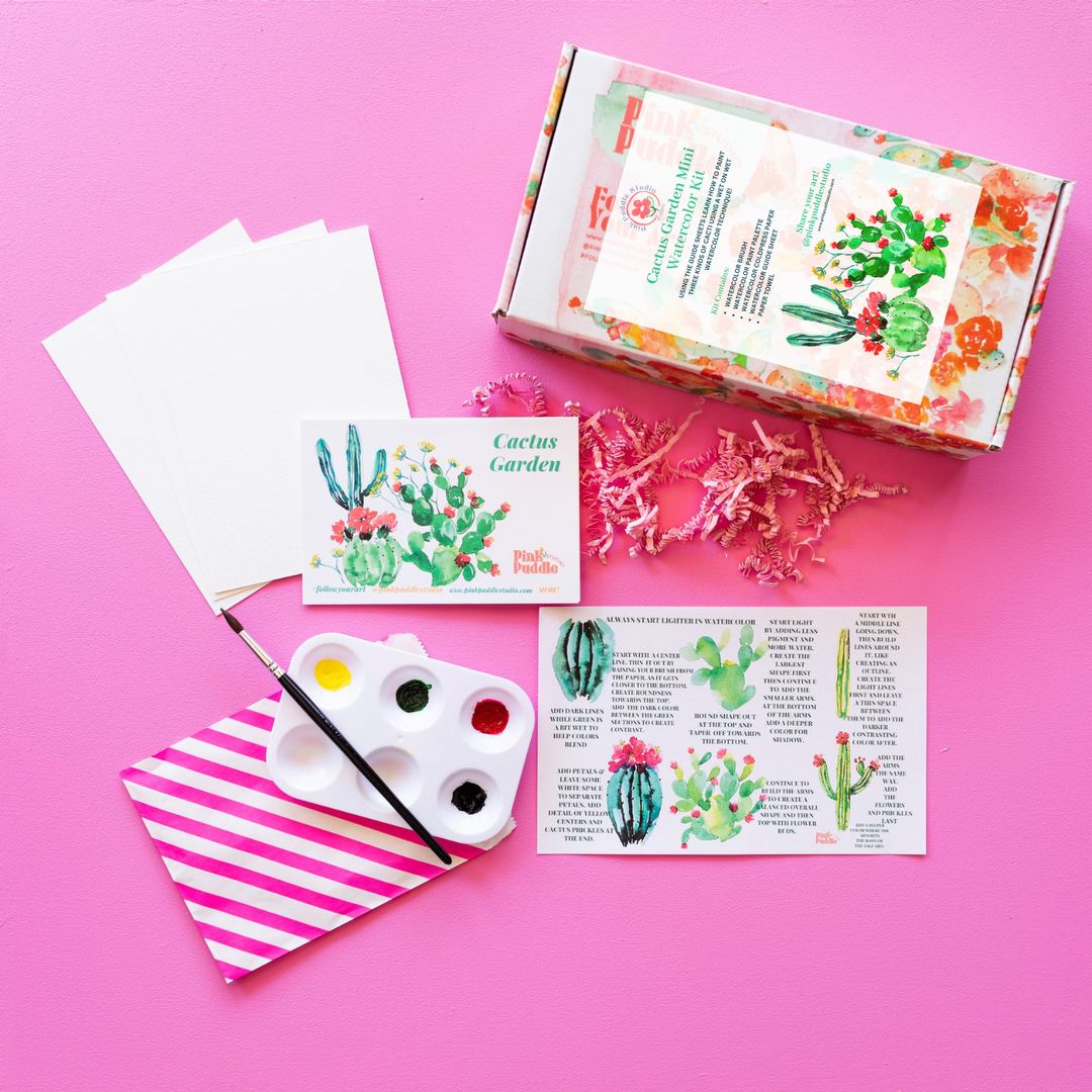 Cactus Garden Watercolor Kit