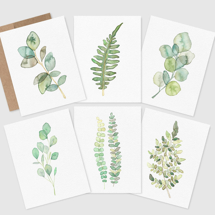 Peaceful Greenery Greeting Card Set